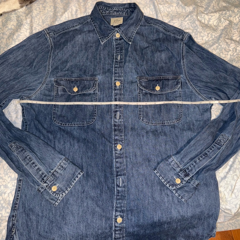 Denim Button-Up Shirt
